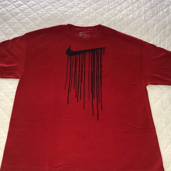 red drip shirt